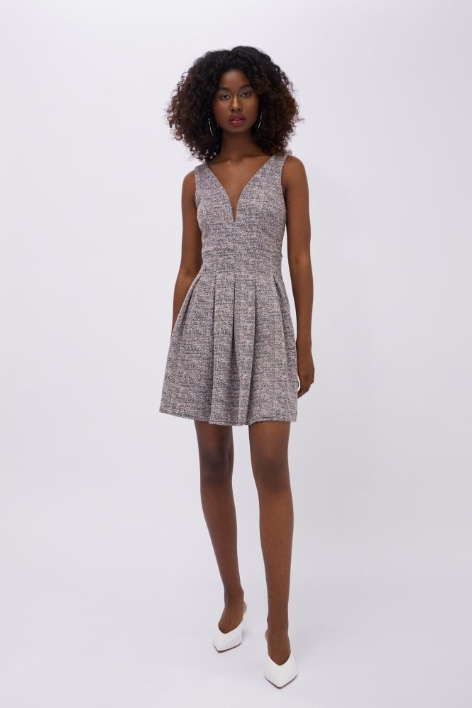 Walg Deep V Mini Skater Dress Dresses From Walg London Uk